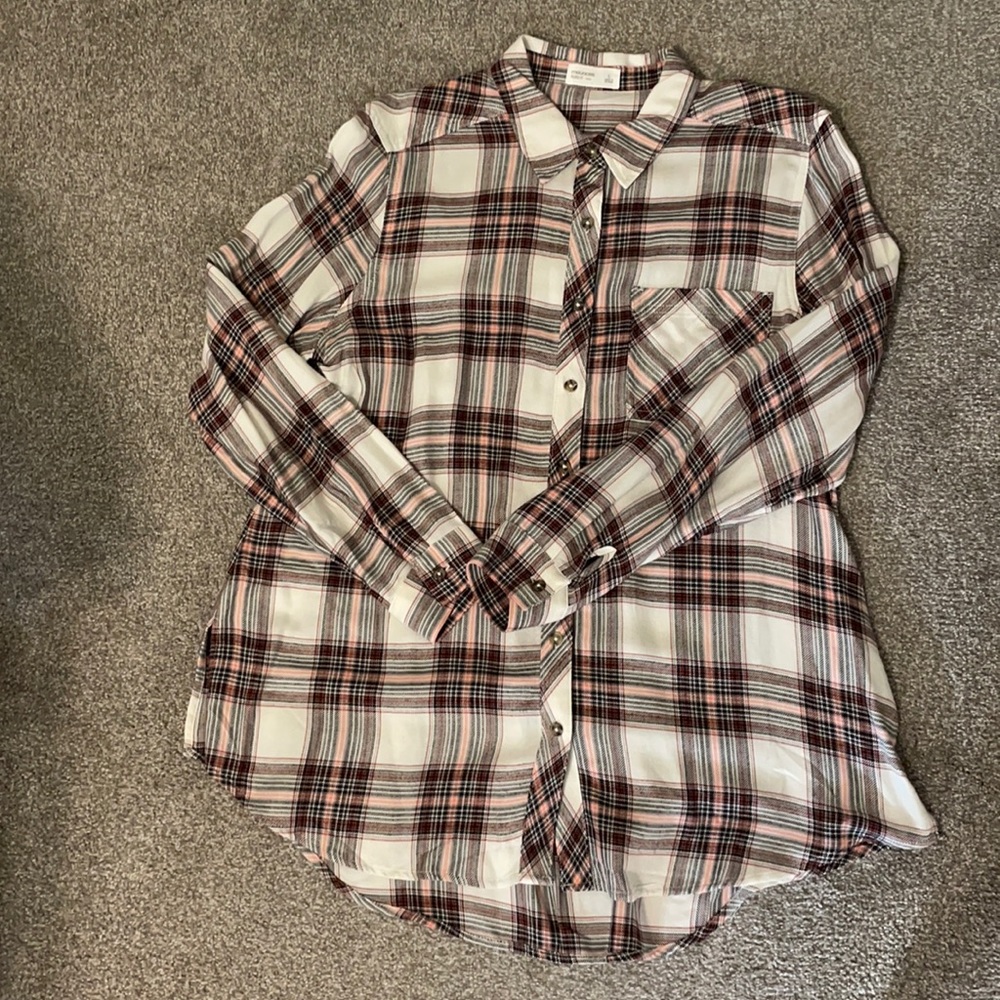 NWOT Plaid Tunic